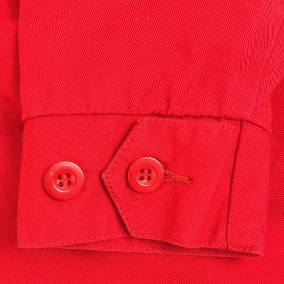 VTG VIntage Red Blazier Lined Sports Coat 4 Button Suit Jacket Pockets - Size M - Picture 11 of 14